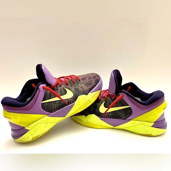 Nike Zoom Kobe 7 VII GS 7Y Christmas Cheetah Purple 505399-500 Women’s Size 8.5 - Picture 6 of 16